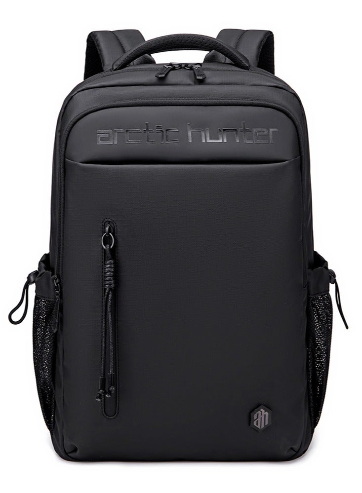 ARCTIC HUNTER Casual Daily Laptop Backpack, Durable College School Bag with Laptop and Tablet Compartment for Men, Black  - Image 1