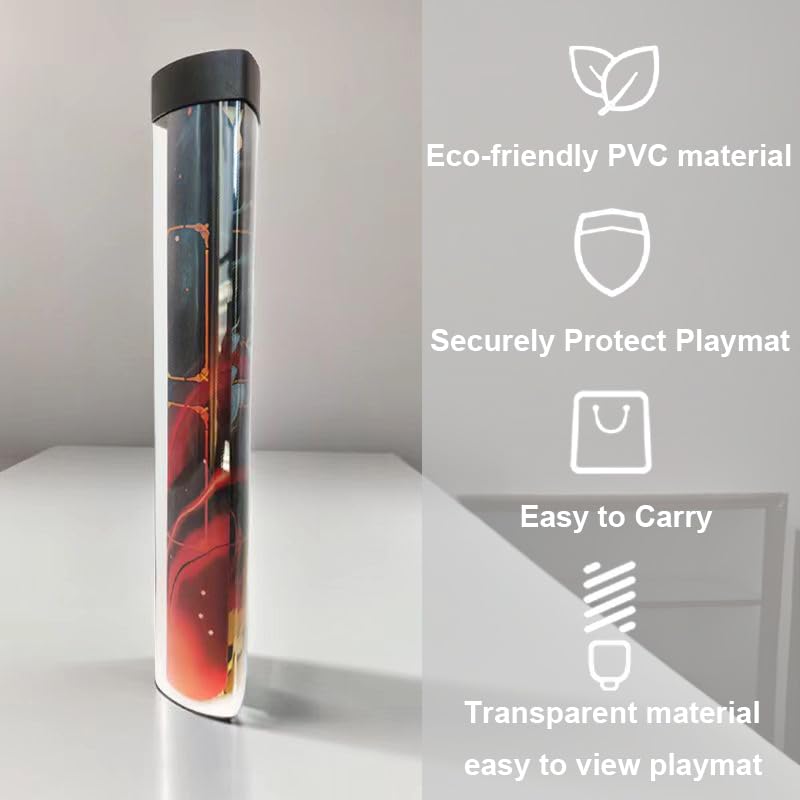 Sabermaster 3 PCS Playmat Tube Prism-Shaped Playmat Tube for MTG, YGO, DTCG Playmats (3 pcs) - Image 3