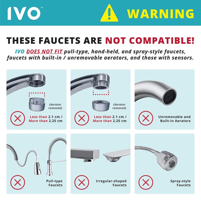 IVO IVO Tap Water Filter System for Standard Faucets – 4-Stages with NSF-Approved Microfiltration Technology – Removes Chlorine, Rust, Sediments and Microscopic Contaminants – Retains Healthy Minerals  - Image 5