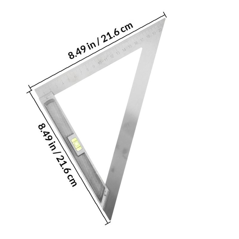 2pcs Measuring Ruler Drawing Triangle Rule Ruler Measure Ruler Measurement Tool - Image 2