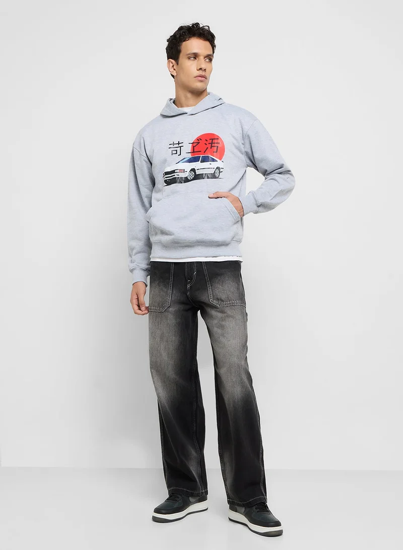 Seventy Five  Graphic Pullover Hoodie for Men | Best Price UAE