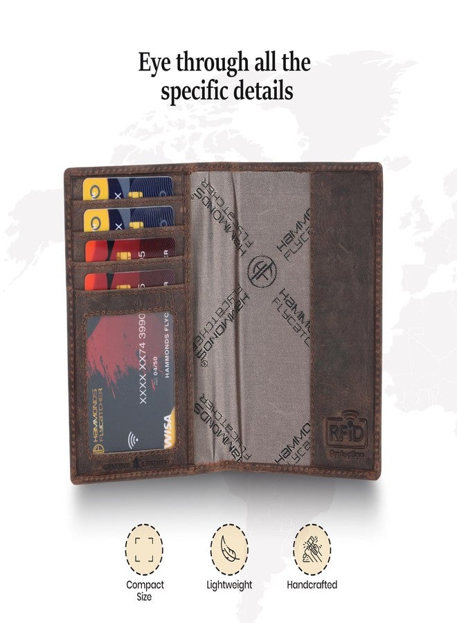 HAMMONDS FLYCATCHER Genuine Leather Passport Cover for Men, Passport Cover for Women, RFID Passport Holder for Men Travel Accessories, Passport Bag, 3 ATM Card Slots - Rustic Walnut - Image 3