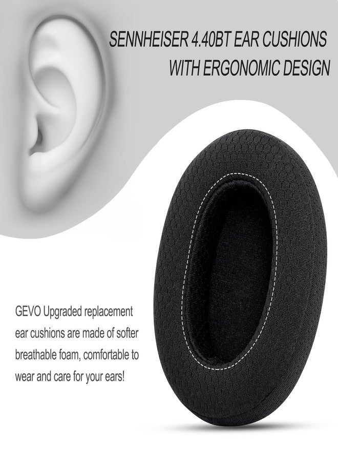 GEVO Replacement Ear Pads Cushion for Sennheiser HD 4.40BT, HD 4.50BT, HD 4.50BTNC, HD 4.50SE, HD 450, HD 450BT, Earpads for Sennheiser with Mesh Fabric,High-Density Softer Memory Foam,Black - Image 3