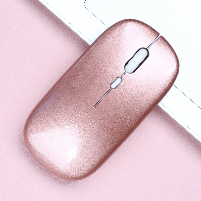 Wireless Bluetooth Mouse Ultra Thin Silent Computer Mouse With Noiseless Clicking Long Battery Life Portable Design Black Compatible With Laptops PCs Macbook - Image 2