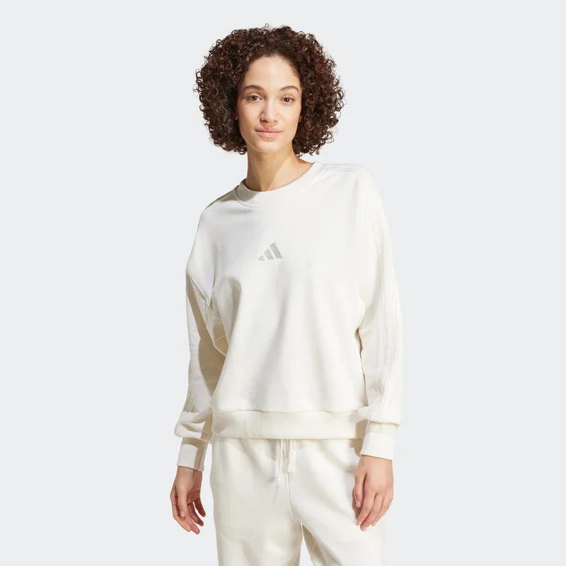 adidas ALL SZN FRENCH TERRY 3-STRIPES LOOSE SWEATSHIRT