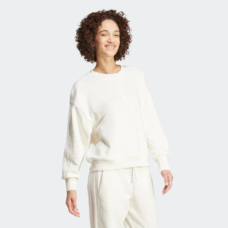 adidas ALL SZN FRENCH TERRY 3-STRIPES LOOSE SWEATSHIRT