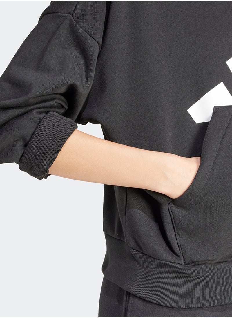 Adidas Essentials Big Logo French Terry Loose Hoodie  - Image 3