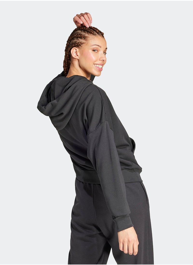 Adidas Essentials Big Logo French Terry Loose Hoodie  - Image 2