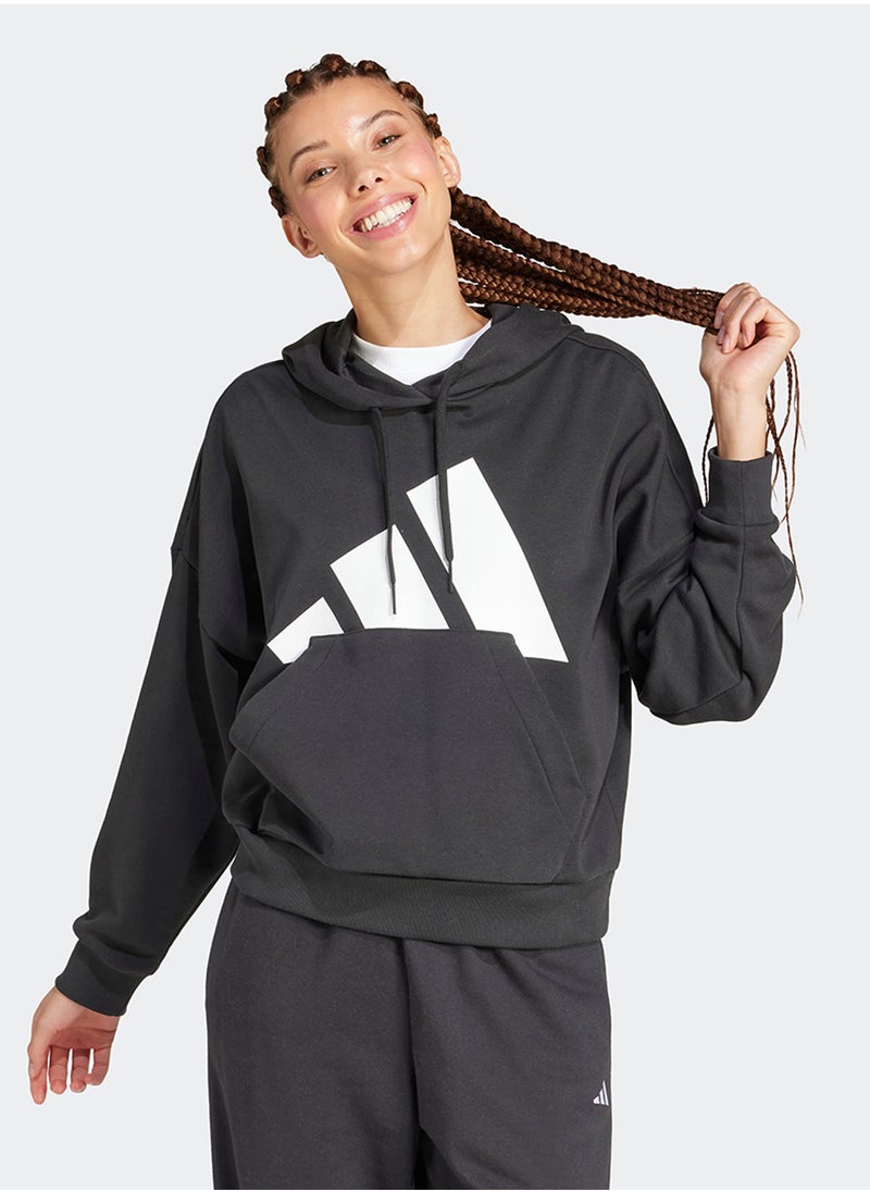 Adidas Essentials Big Logo French Terry Loose Hoodie  - Image 1