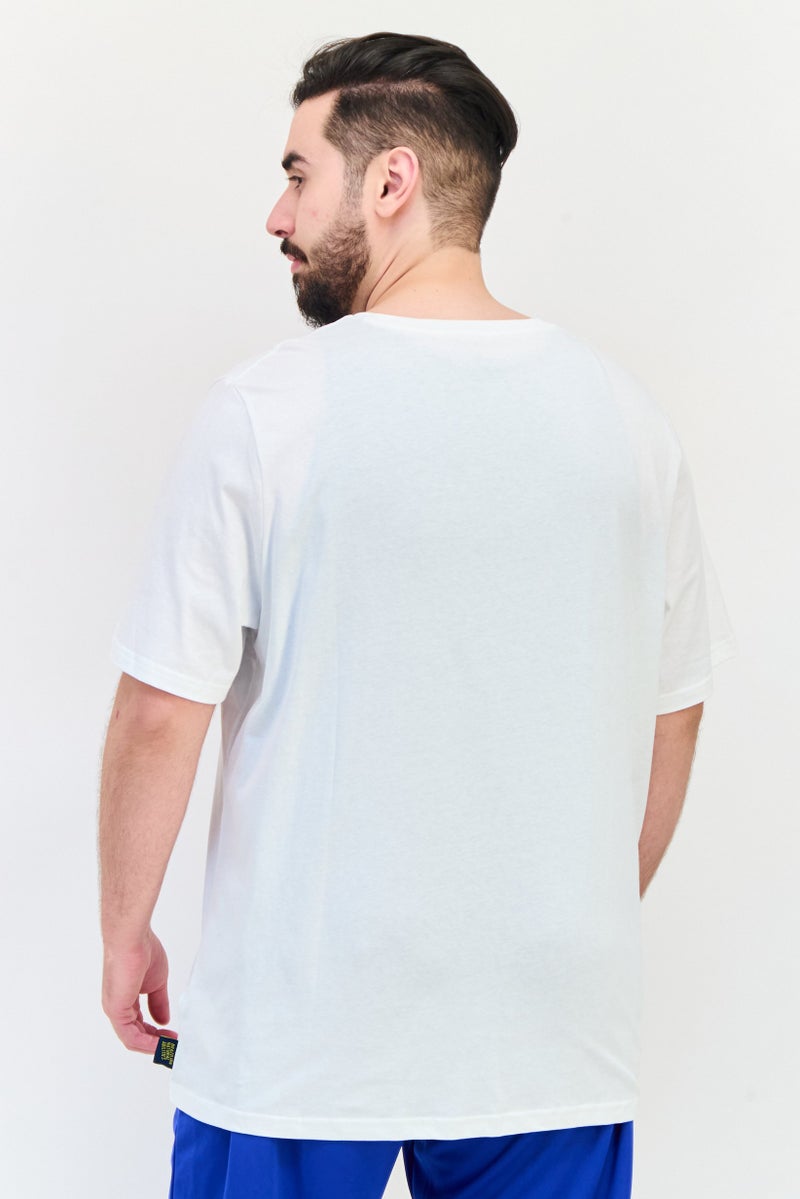 Puma x NJR Men Sportswear Fit Short Sleeves Football T-Shirt, Off White - Image 3