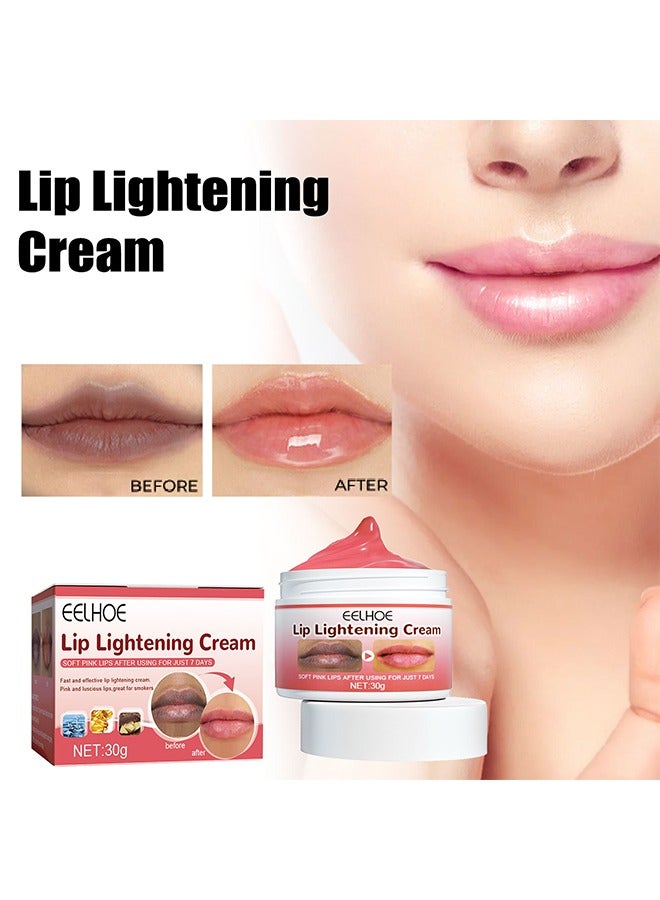 Lip Lightening Cream for Reduce Dullness,Reduce Cracking Reduce Lipwrinkles For Dry Cracked And Dark Lips - Image 1