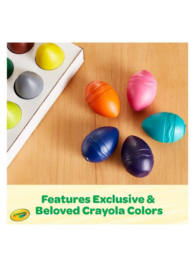 Crayola Large Egg Crayons (12ct), Jumbo Washable Crayons for Toddlers, Preschool Art Supplies for Toddlers, Classroom Must Have, Ages 1+ - Image 3