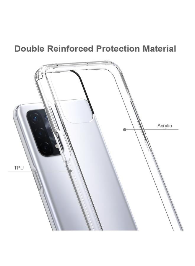 اس-توب جراب لهاتف OPPO A74 5G / A54 5G مصنوع من مادة TPU المقاومة للصدمات والخدش + جراب واقٍ من الأكريليك - Image 3