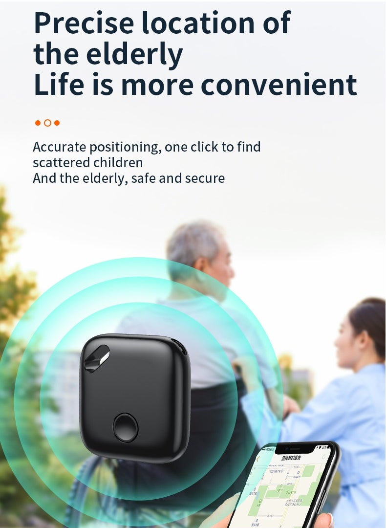 Generic - Bluetooth Tracker Keys Finder and Item Locator for Keys Bags and More Anti-lose tag Phone Finder iOS Compatible Support Apple Find My White - Image 1