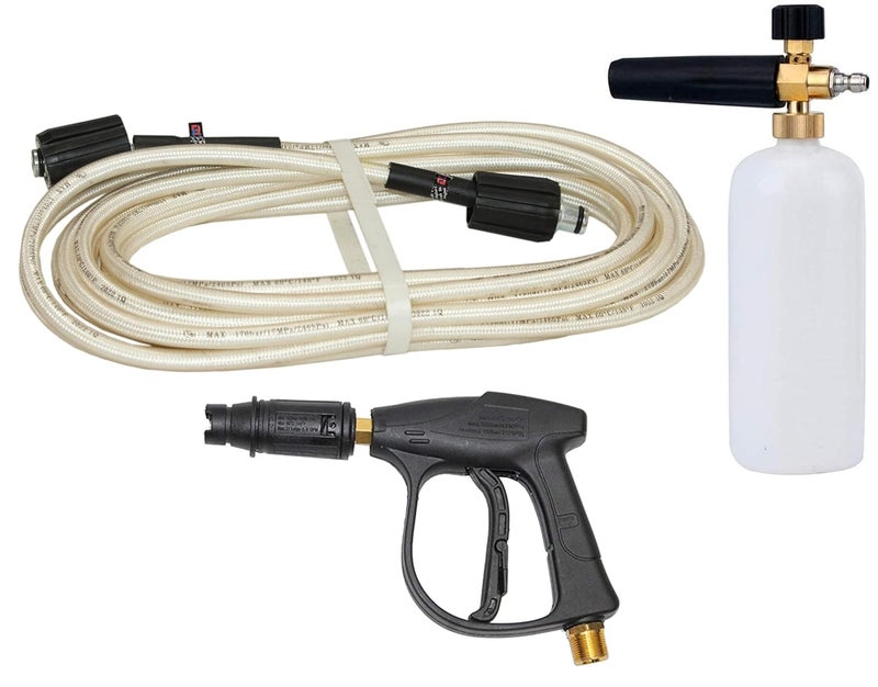 Digital Craft Pressure Washer Hose Pipe 170Bar 2465PSI M2215 14mm High Pressure Washer Hose Spray Water Pressure Washer Pipe 8MTRSnow Foam Lance GunPressure Washer Gun - Image 1