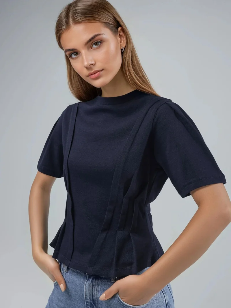 HICCUP Fitted Crew Neck T-Shirt