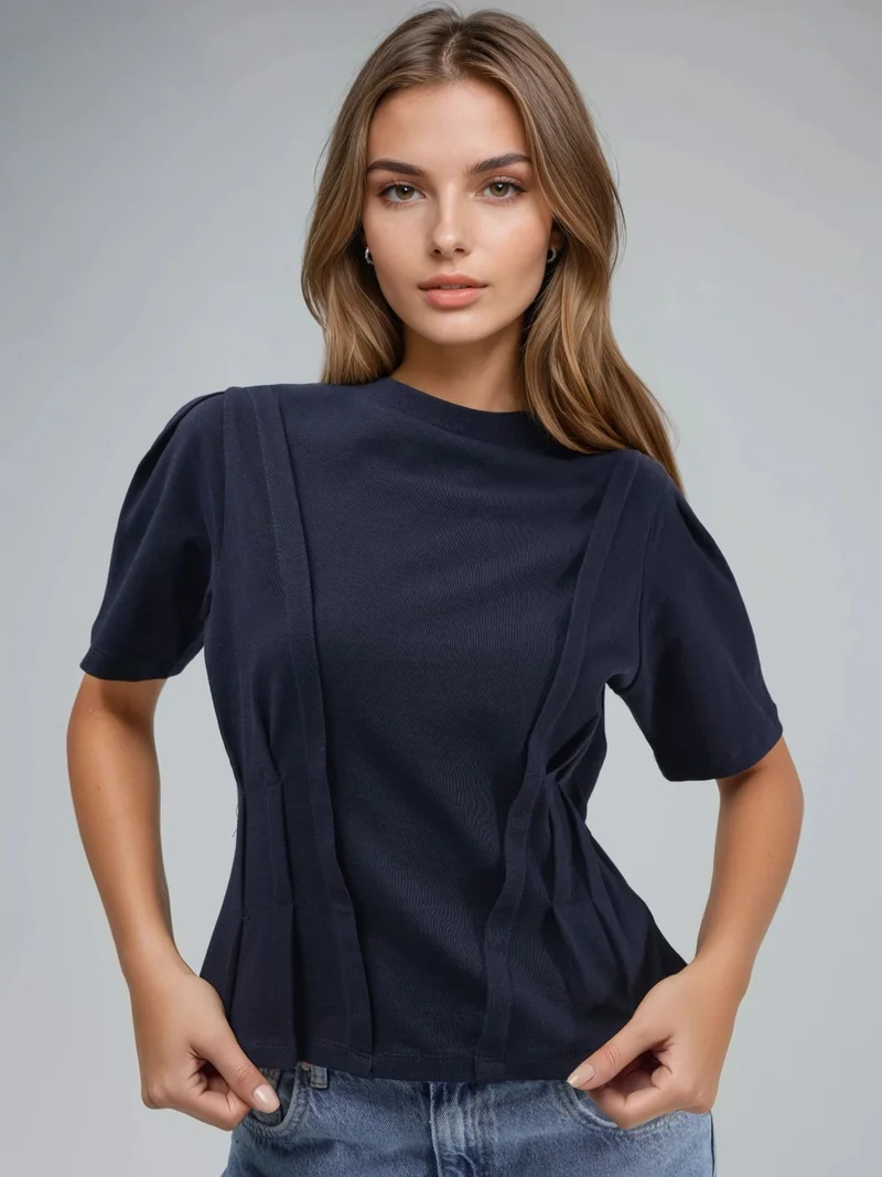 HICCUP Fitted Crew Neck T-Shirt