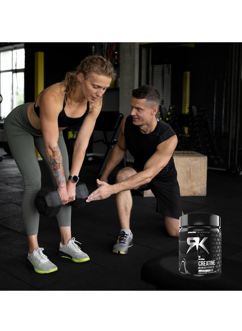 RawKem - Rawkem Creatine Monohydrate Powder – 100% Pure Micronized – unflavored – Pre-workout and post-workout recovery supplement for strength to increase muscle mass - 60 servings, 300 g - Image 1
