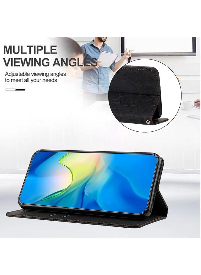 زبون جراب لهاتف iPhone 11 Pro مصنوع من الجلد المنقوش على شكل فيل عتيق - Image 4