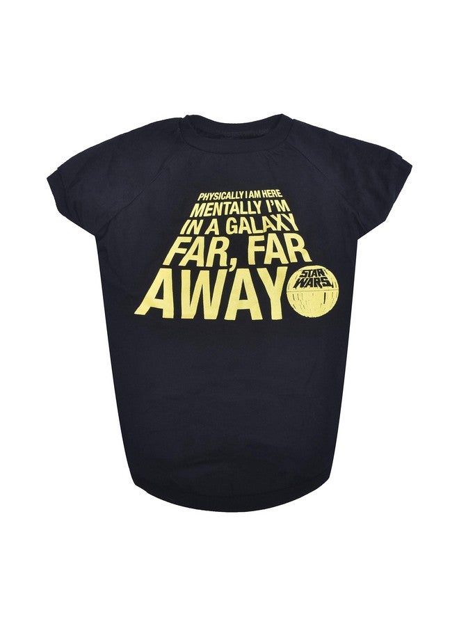 ستار ورز تيشيرت "حرب النجوم للحيوانات الأليفة" للكلاب، "أنا في مجرة بعيدة، بعيدة، بعيدة" | تيشيرت أسود للكلاب، "حرب النجوم" | تيشيرت ناعم للكلاب، مقاس كبير جدًا | ملابس كلاب جذابة، ملابس كلاب لطيفة - Image 1