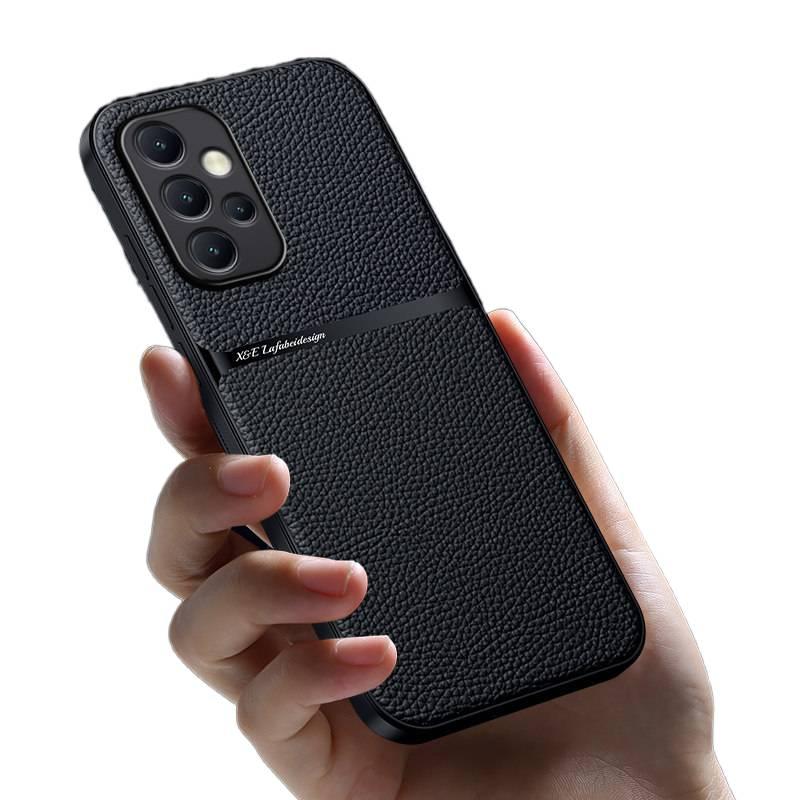 Protective Case | Drop Protection | Autumn Yellow Leather Texture | Shockproof Cover for Samsung Galaxy A34 | Anti-Fingerprint - Image 3