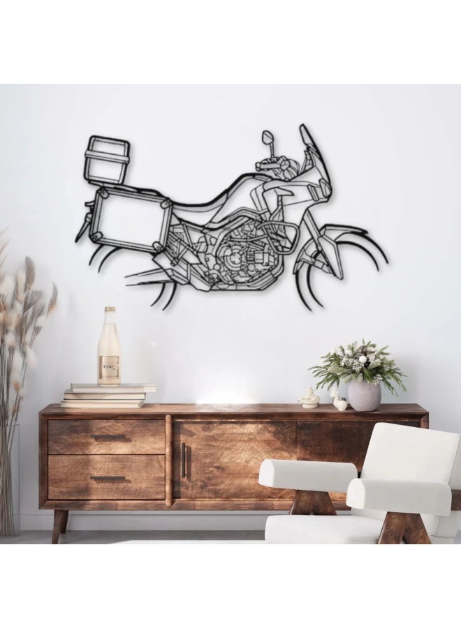 CRF1000L Metal Wall Decoration Featuring a Motorcycle Design – Honda Africa Twin (2017) - Image 1