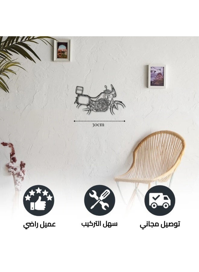 CRF1000L Metal Wall Decoration Featuring a Motorcycle Design – Honda Africa Twin (2017) - Image 3