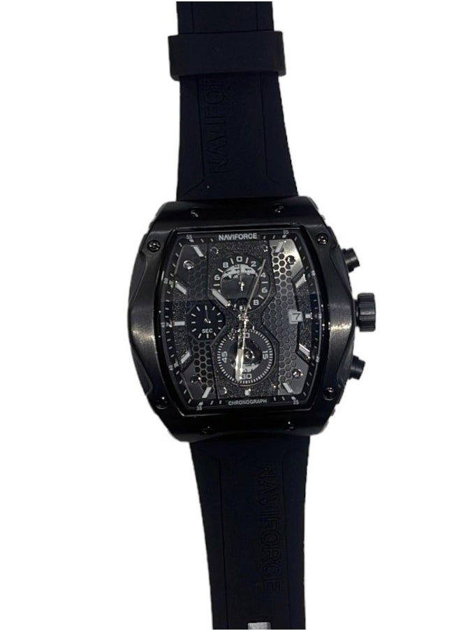 NAVIFORCE - New NAVIFORCE NF8059 Men Watch Sport Luxury Chronograph, Wristwatch Silicone Strap Quartz Clock - Image 1