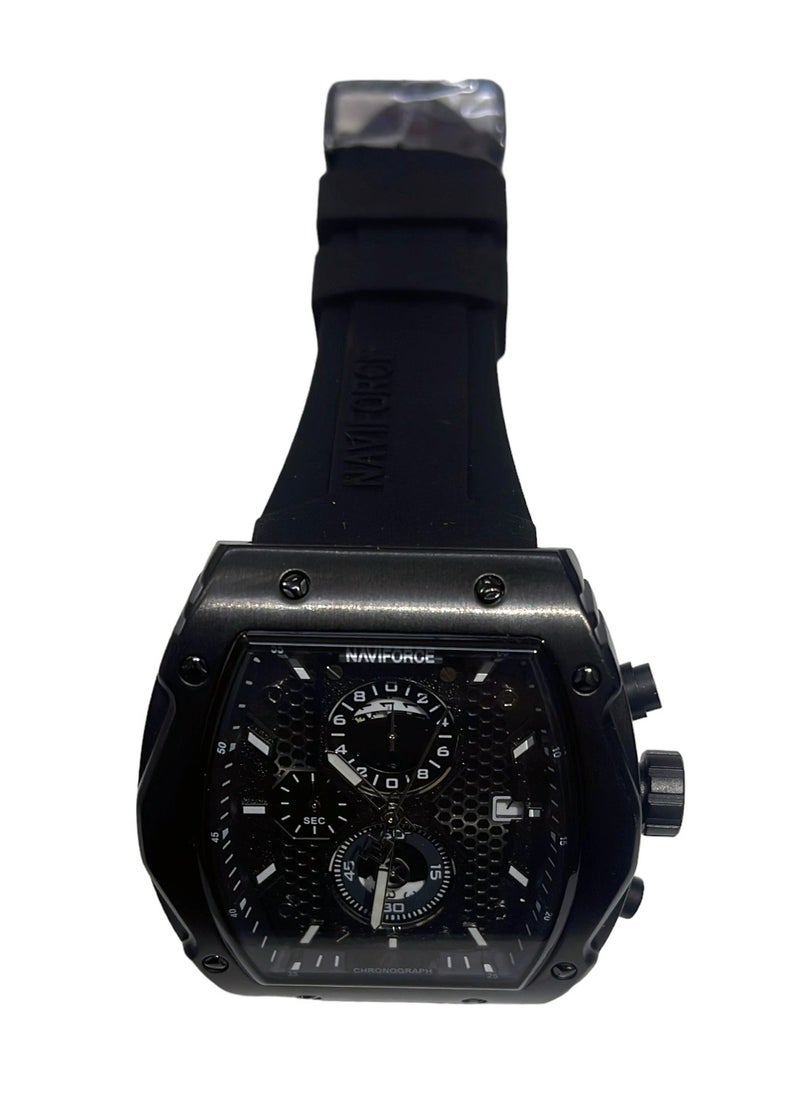 NAVIFORCE - New NAVIFORCE NF8059 Men Watch Sport Luxury Chronograph, Wristwatch Silicone Strap Quartz Clock - Image 1