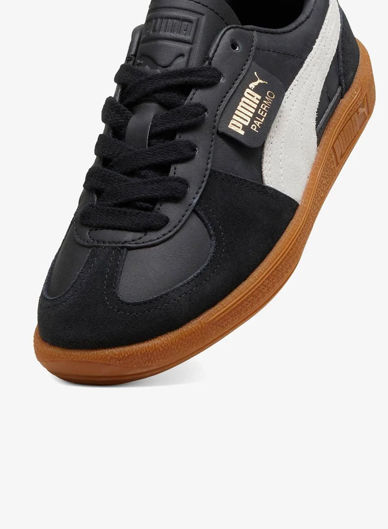 Puma PUMA Black-Feather Gray-Gum Youth Palermo Lth for Men | Best Price UAE
