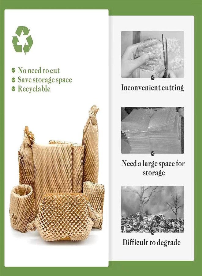 SecureShip 15" Paper Cushioning Wrap Honeycomb Wrap - Packing- Alternative To Bubble Wrap Roll - Packing Paper For Moving - Shipping Supplies (10 Meter x 15" Roll Expandable upto 15M) - Image 4