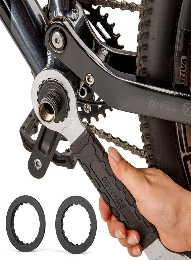 GEWAGE Bicycle Bottom Bracket Tool - Bottom Bracket Removal Install Tool Compatible with Shimano Hollowtech II/BB9000, BBR60,FSA MegaEvo - BB Remover with Crank cap wrench(FSA MegaEvo) - Image 2