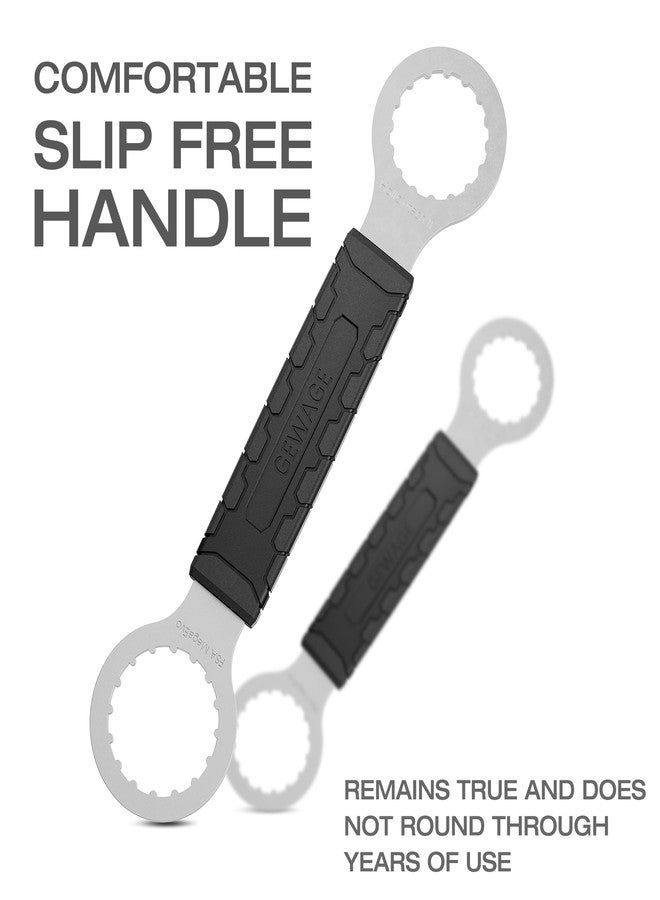 GEWAGE Bicycle Bottom Bracket Tool - Bottom Bracket Removal Install Tool Compatible with Shimano Hollowtech II/BB9000, BBR60,FSA MegaEvo - BB Remover with Crank cap wrench(FSA MegaEvo) - Image 3
