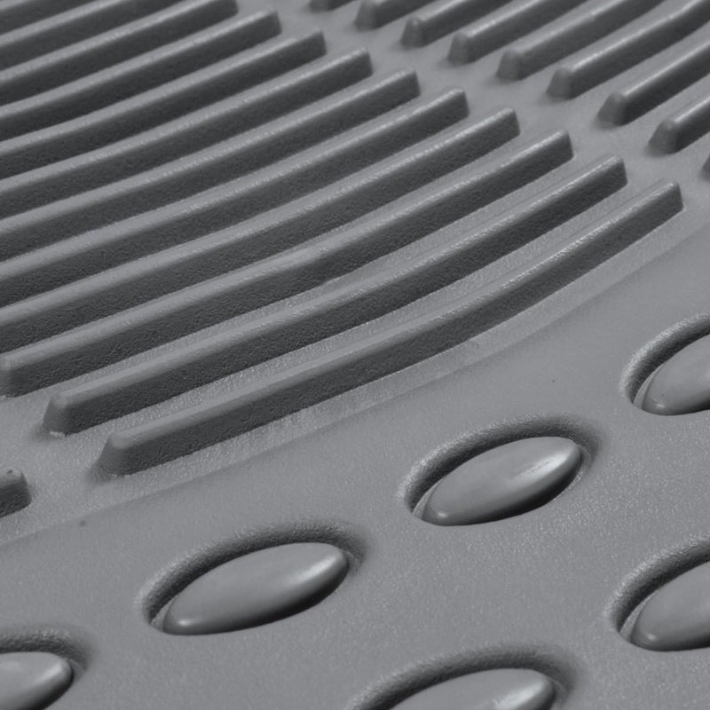 BDK ProLiner Heavy-Duty Rubber Floor Mats - Gray, 3 Piece Set - Image 4