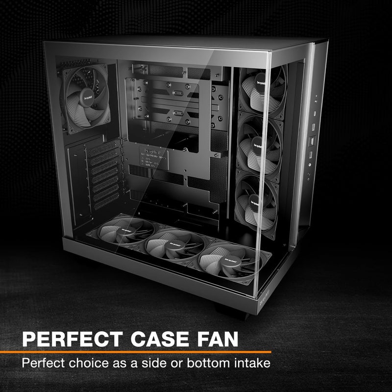 be quiet! Pure Wings 3 120mm PWM Reverse Triple Pack, 3 Included, Inverted Blades, high top-end Speed, Low Minimum RPM, Optimized Fan Frame, Newly Designed Fan Blades - Image 3