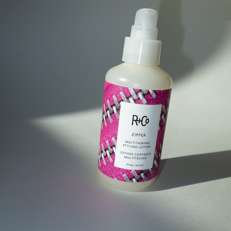 R+Co Zipper Multitasking Styling Lotion | Adds Shine + Flexible Hold + Fights Frizz | Vegan + Cruelty-Free | 6 Oz - Image 4