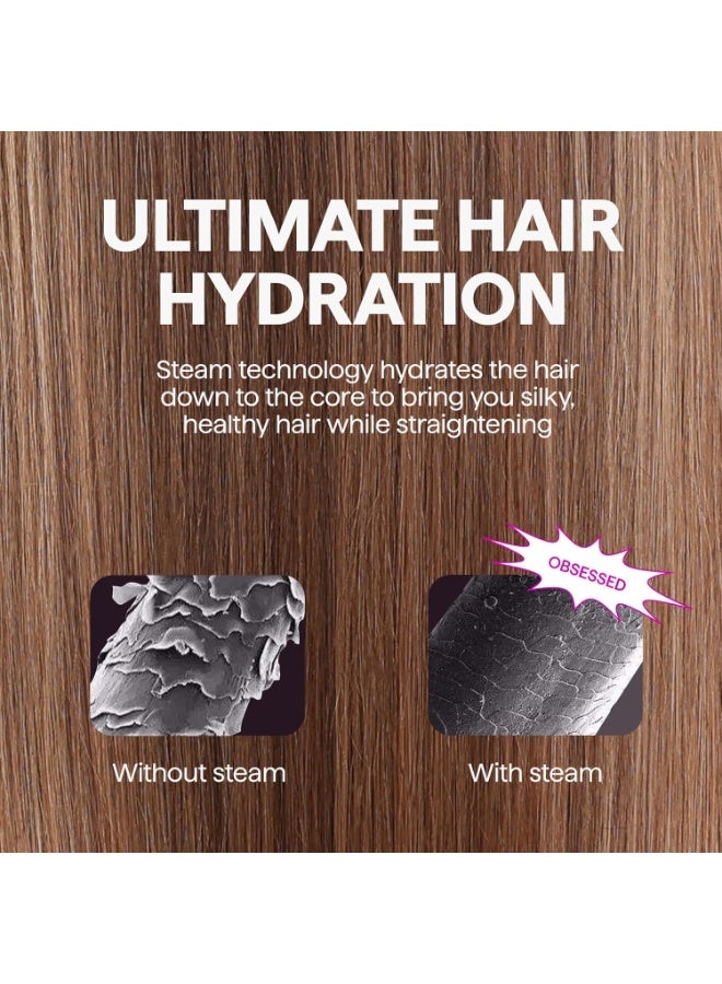 Wavytalk Pro Steam Straightener Brush, Steamline Pro 3 in 1 Straightening Brush, Steam Reduces Damage, Nourishes Hair, and Expedites Straightening - Image 3