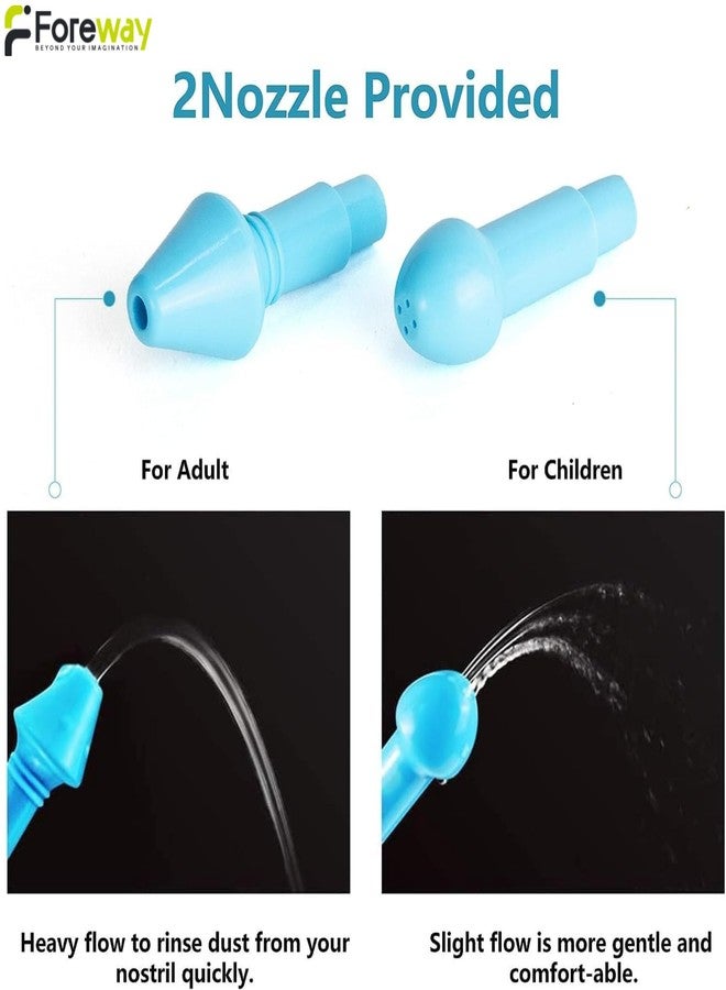 FOREWAY Neti Pot Sinus Rinse Bottle Nasal Wash Bottle Sinus Rinse Bottle Nose Wash Cleaner Pressure Rinse Nasal Irrigation for Adult And Kid BPA Free 300 ML - Image 3