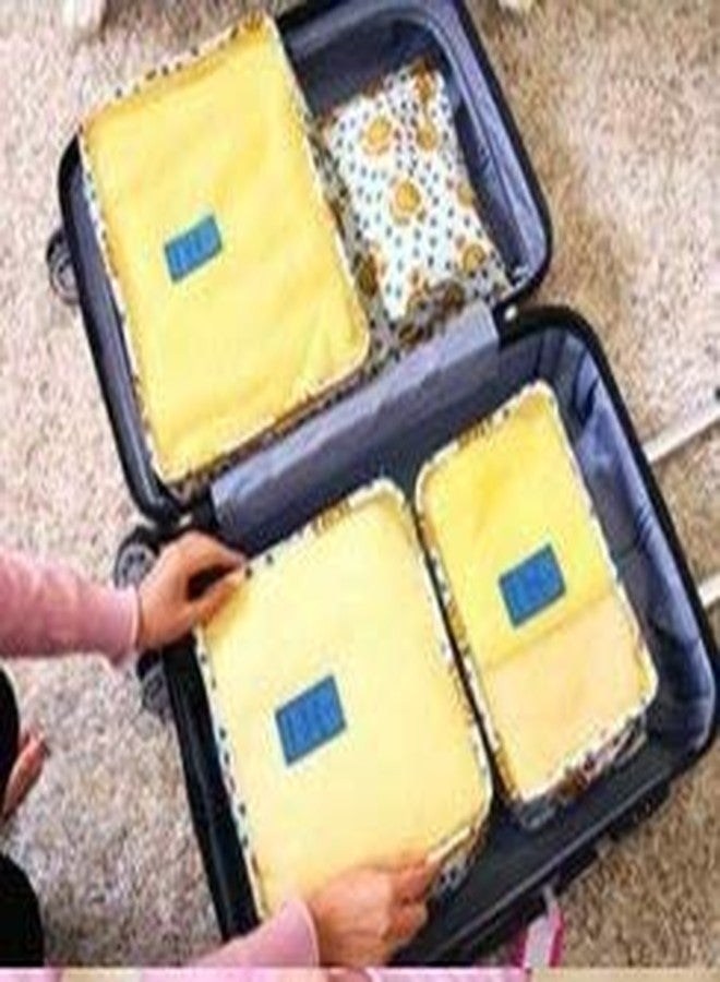 Flywind 6-in-1 Travel Organizer Packing Cubes Yellow Smiley Polyester & Polyester Blend New Smile Emoji Travel Accessories (Yellow) - Image 3