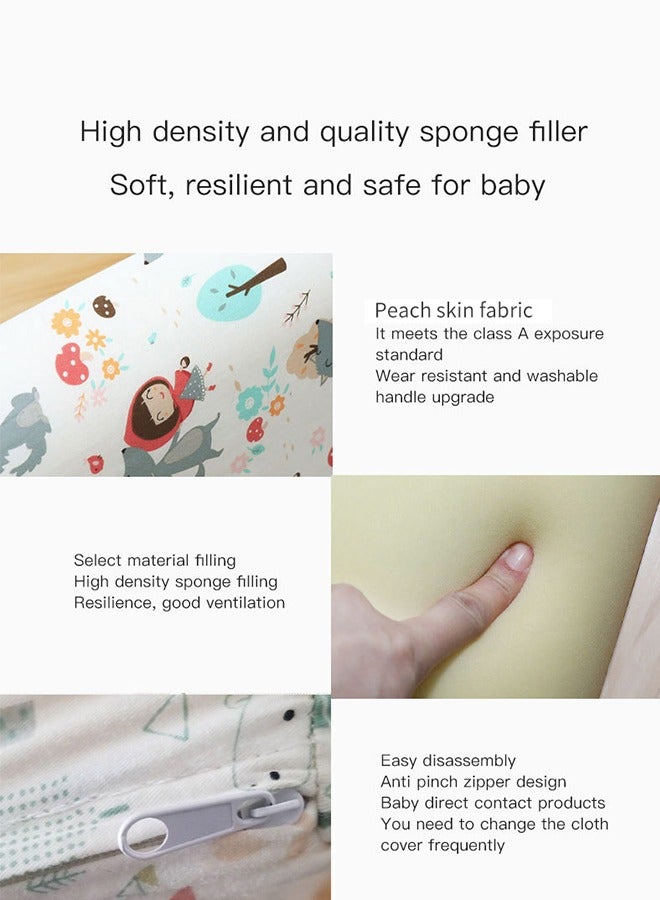 JCB CHIC Bed Bumper for Toddlers, Foam Bed Rail for Toddlers, Toddler Bed Rail Bumper, Soft Safety Bed Guard Rail for Kids, Bed Side Rail for Twin, Full, Queen & King Beds (1.8M) - Image 5