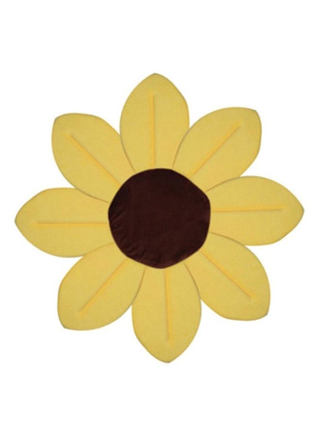 iTelker Blooming Sunflower Comfortable Plush Baby Bath Seat Flower Shaped Bathtub - Image 1