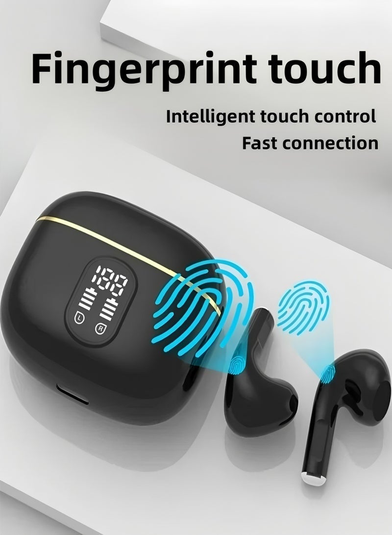 Bukela True Wireless Earbuds, In-Ear Bluetooth 5.49 Headphones 4-Mics ENC Clear Call, Bluetooth Earbuds Touch Control 40 Playtime, IPX6 Waterproof TWS, Light-Weight Earphones - Image 3