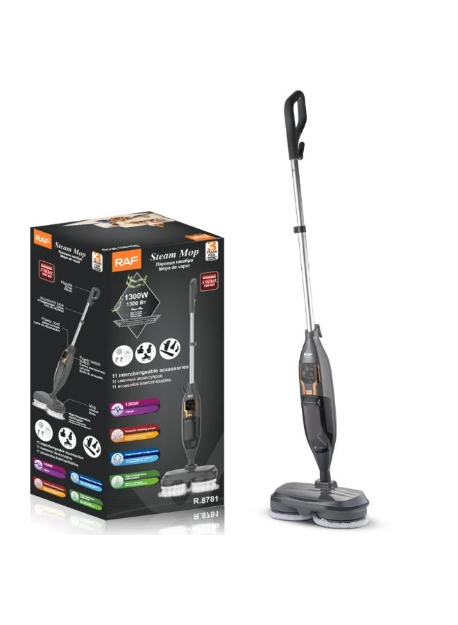 آر إيه أف ممسحة بخارية لتنظيف الأرضيات المنزلية والسيارات، جهاز تنظيف منزلي من راف R.8781(ضمان 3 سنوات) - Image 1