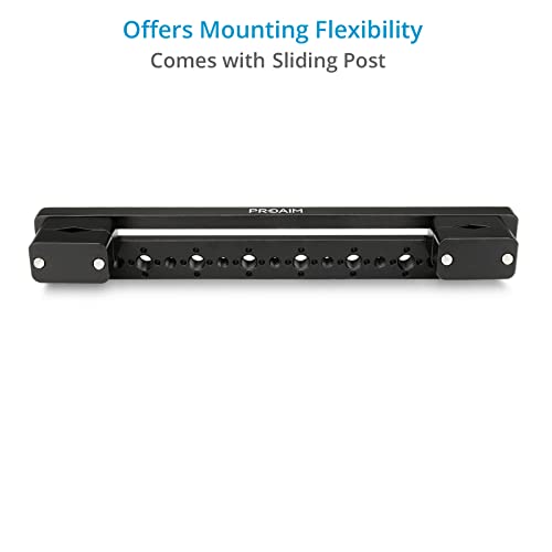 Proaim Headrest Car Mount for in-Car Rigging Cameras Setups. Multiple Mounting Threads & Holes, Quick & Easy Screw Mounting. Sliding Mounting Clamp – Flexible Rigging, Secure & Robust (P-HDRT-01) - Image 5