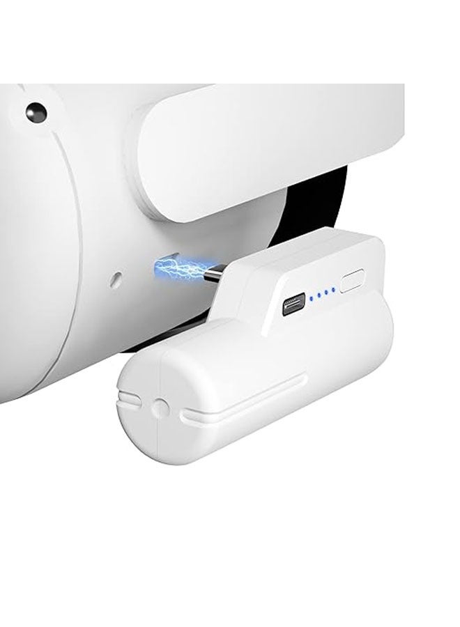 general Oculus Quest 2 Battery Pack, 5000mAh Headband Battery Pack Compatible with Oculus/Meta Quest 2 Lightweight Portable VR Extender Power Accessory, it provides an additional 2-4 hours of gameplay - Image 1