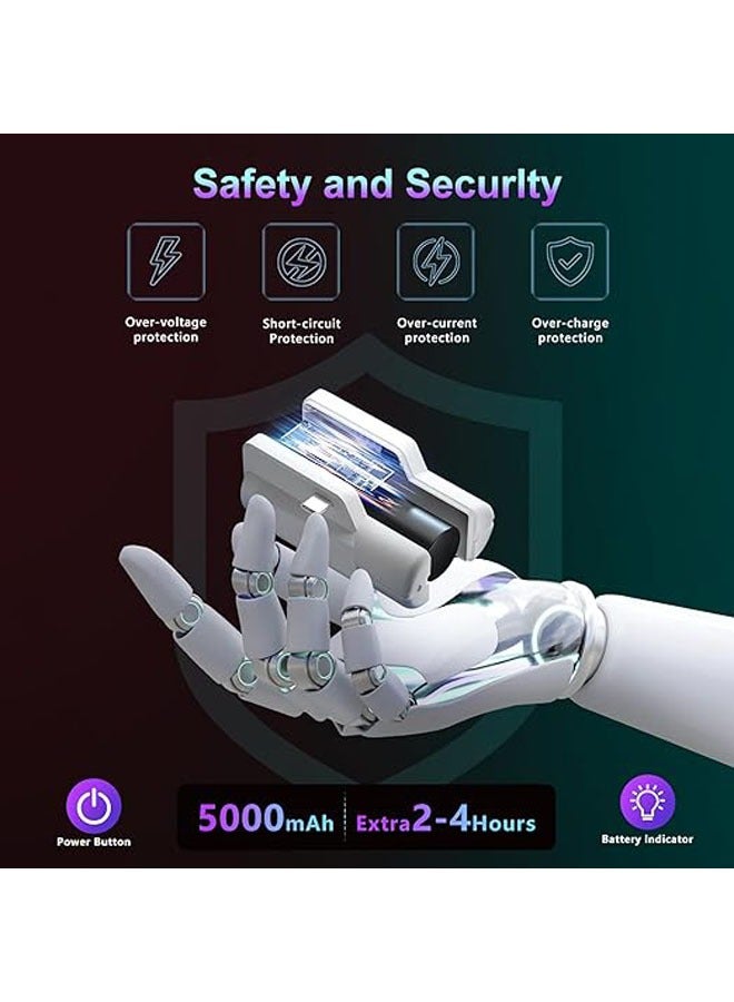 general Oculus Quest 2 Battery Pack, 5000mAh Headband Battery Pack Compatible with Oculus/Meta Quest 2 Lightweight Portable VR Extender Power Accessory, it provides an additional 2-4 hours of gameplay - Image 3