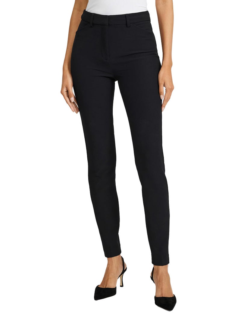 EXPRESS Womenâ€™s Editor Pants â€“ High Rise Stretch Skinny Dress Style with Comfortable, Flattering Fit for Work or Casual Wear Black - Image 1