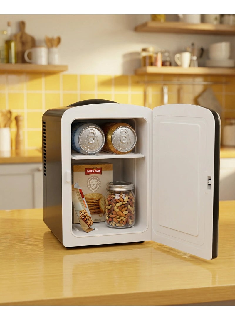 GREEN LION Mini Fridge 4L Compact Capacity / Cool & Warm Function / AC & DC Power Support / Portable Quiet Design / Skincare & Beverage Storage - Black - Image 3