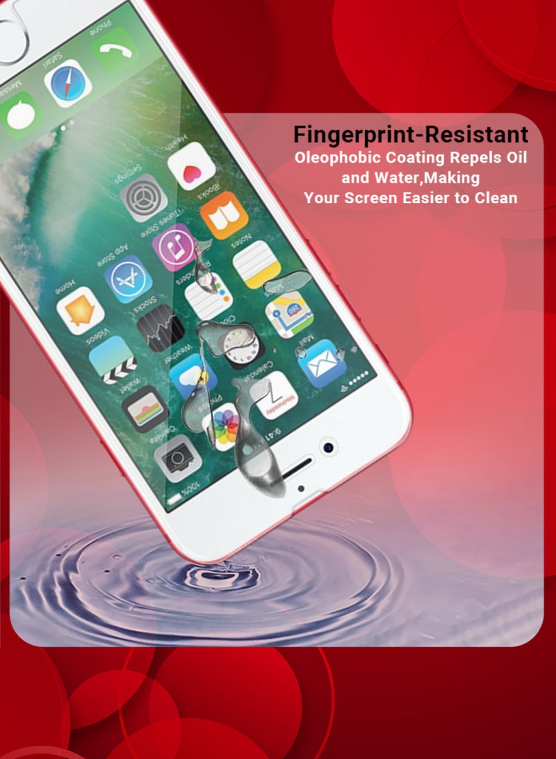 CATANES (For Apple iPhone 7) 2Packs,  Screen Protector Shockproof Anti Bubble Tempered Glass - Clear - Image 5