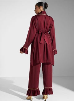 hayas closet Ruffle Detail Shirt & Pant Set  - Image 2